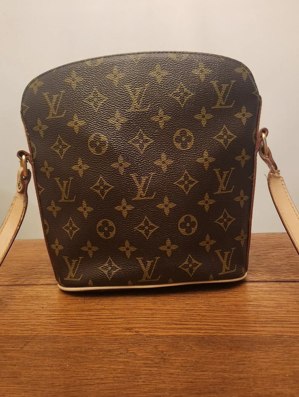 Louis Vuitton Druot Monogram Crossbody - Brown with Tan Trim
